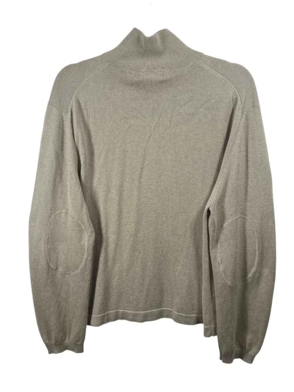 Banana Republic Sweater Mens 1/4 Zip Pullover Silk Cashmere Large Long Sleeve